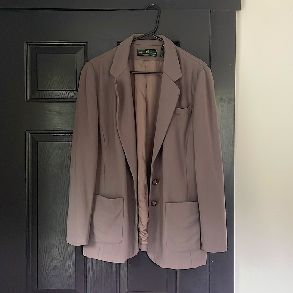 Embassy Row Petites Women’s Wool Blend Blazer Size Medium